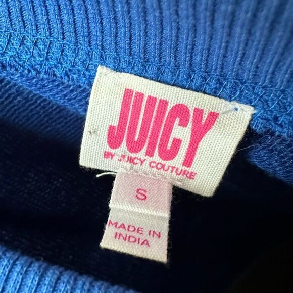 Juicy Couture Preppy Blue Y2K Pink Casual Relaxed Soft Crew Neck Sweater - Picture 5 of 5